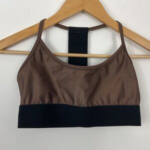 Noli Yoga T-Back Liquid Studio Sports Bra Womens Size Small